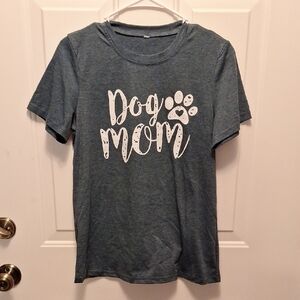 Dog Mom T-Shirt - Blue